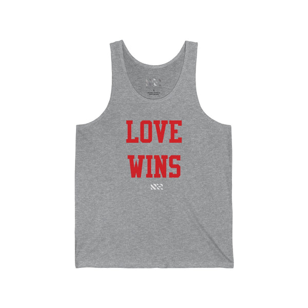 "LOVE WINS" Unisex Jersey Tank
