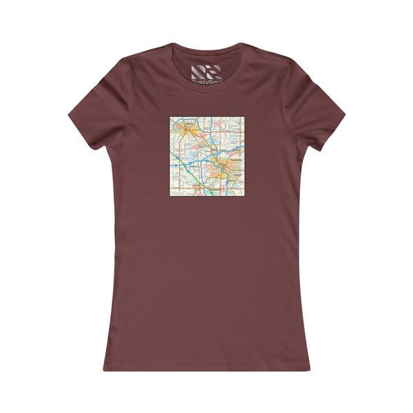The Town "Map" 2 Women's Favorite Tee