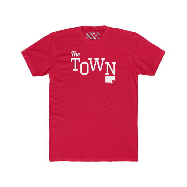 The Town 2 (White) Men's Cotton Crew Tee