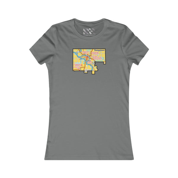The Town "Map" Women's Favorite Tee