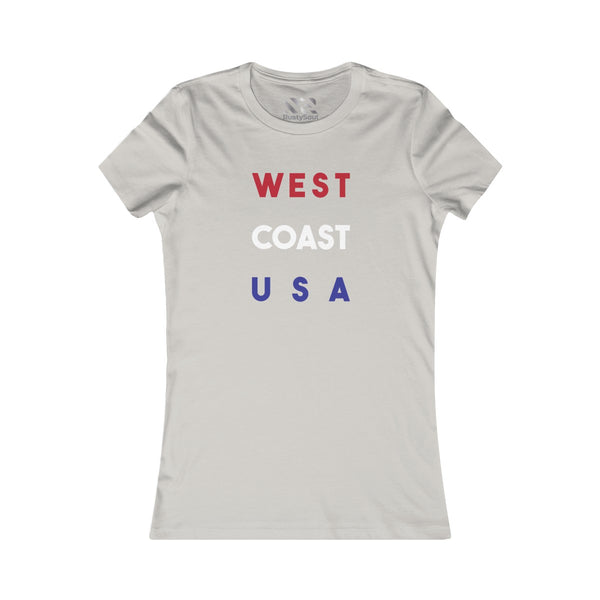 "West Coast USA" Women's Favorite Tee