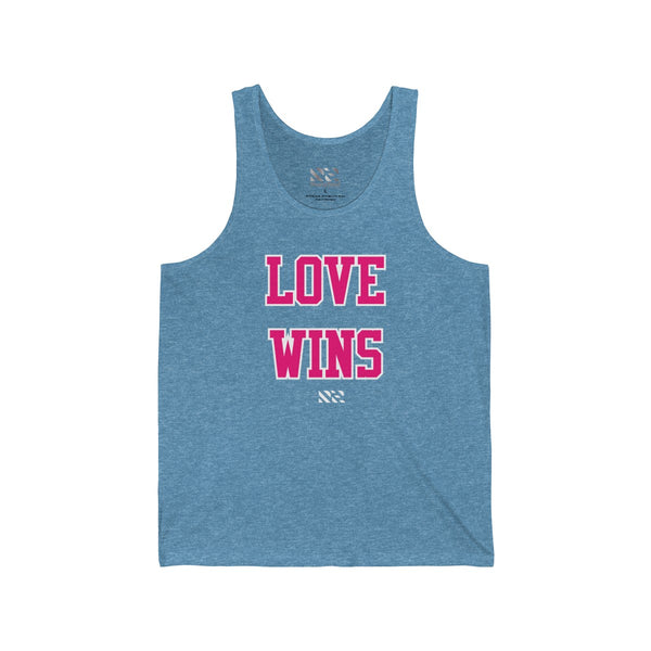 "LOVE WINS" Unisex Jersey Tank