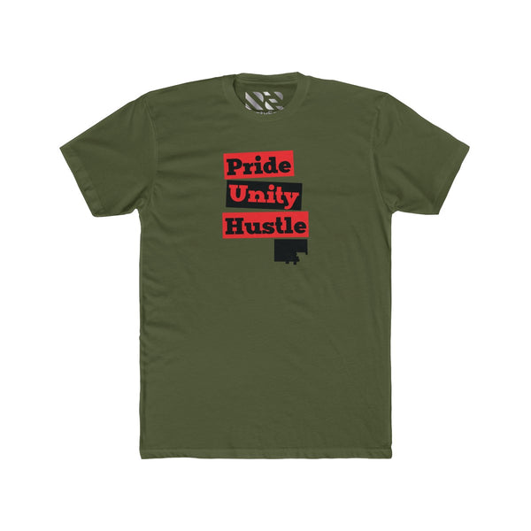"Pride Unity Hustle" Men's Cotton Crew Tee