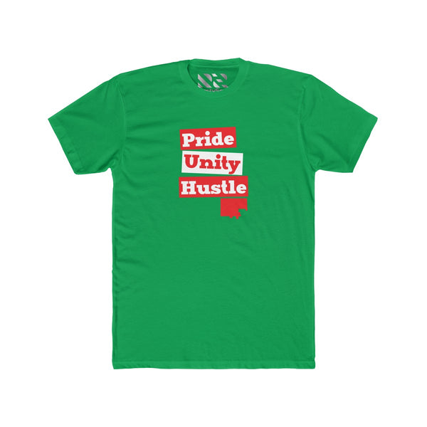 "Pride Unity Hustle" Men's Cotton Crew Tee