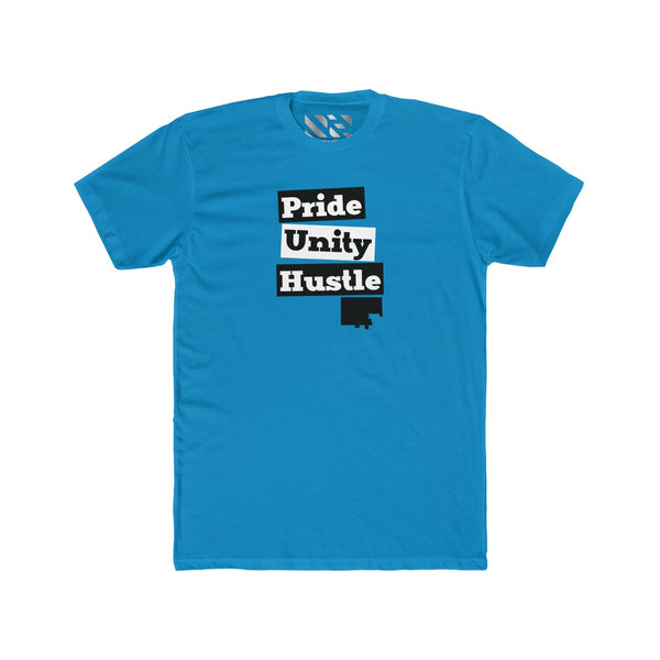 "Pride Unity Hustle" Men's Cotton Crew Tee