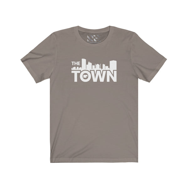 The Town "Skyline" (White) Unisex Jersey Short Sleeve Tee