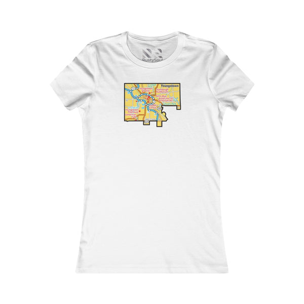 The Town "Map" Women's Favorite Tee