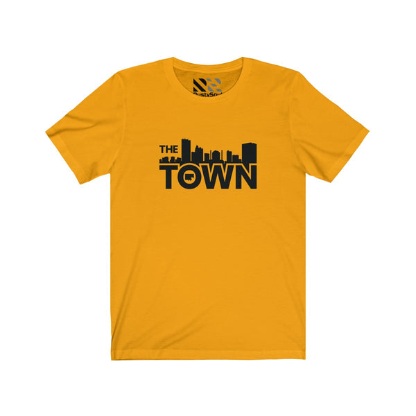 The Town "Skyline" (Black) Unisex Jersey Short Sleeve Tee