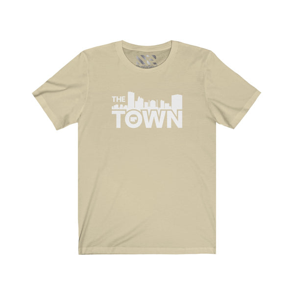 The Town "Skyline" (White) Unisex Jersey Short Sleeve Tee