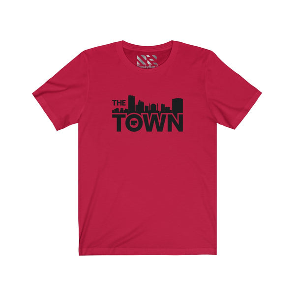 The Town "Skyline" (Black) Unisex Jersey Short Sleeve Tee