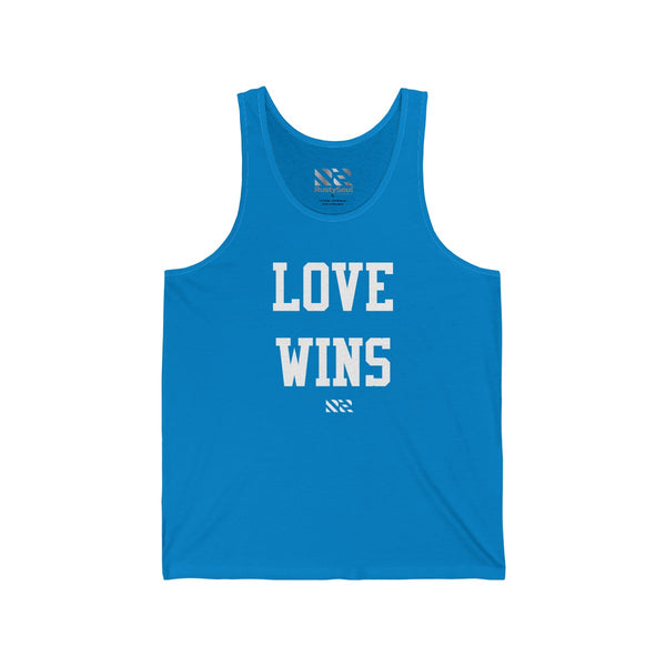 "LOVE WINS" Unisex Jersey Tank