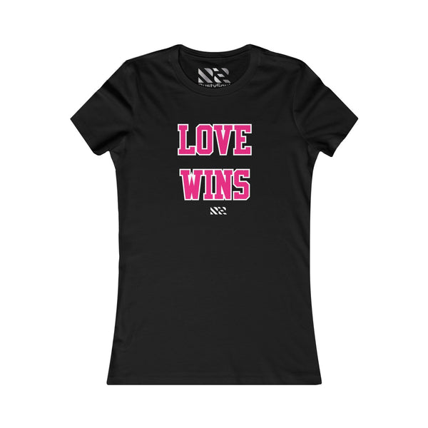Love Wins (Pink & White) Women's Favorite Tee