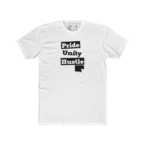 "Pride Unity Hustle" Men's Cotton Crew Tee