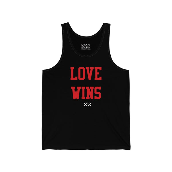 "LOVE WINS" Unisex Jersey Tank