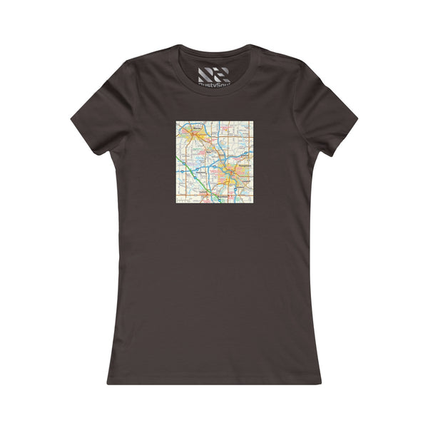 The Town "Map" 2 Women's Favorite Tee