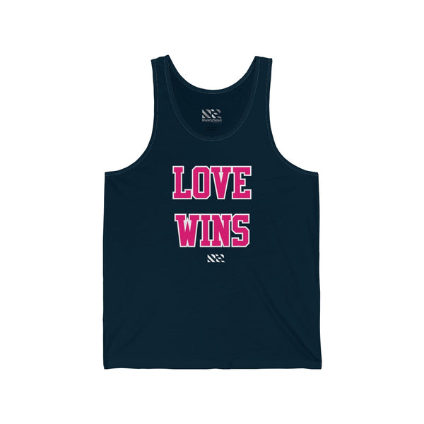 "LOVE WINS" Unisex Jersey Tank