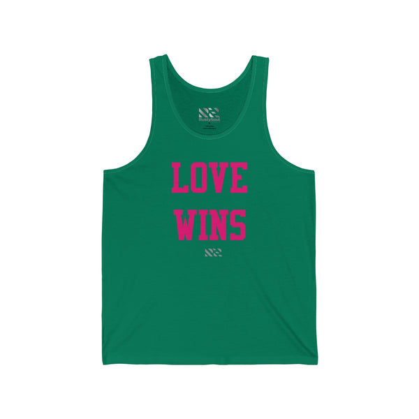 "LOVE WINS" Unisex Jersey Tank