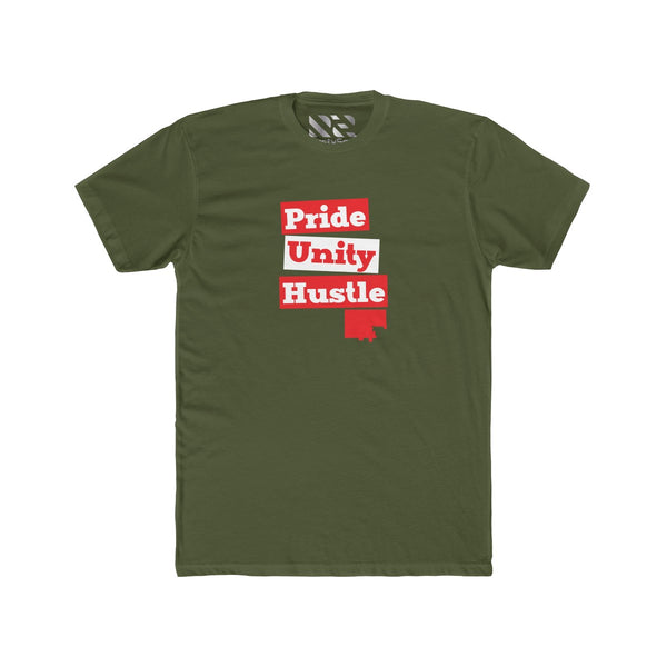 "Pride Unity Hustle" Men's Cotton Crew Tee