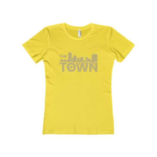The Town "Skyline" (Gold) Women's The Boyfriend Tee