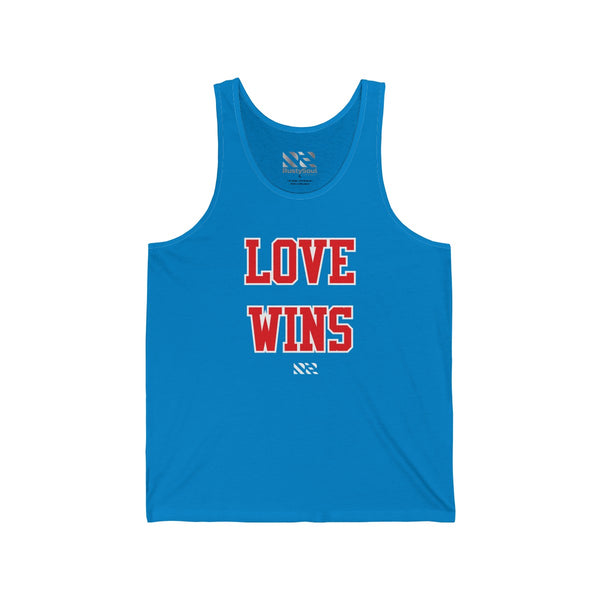 "LOVE WINS" Unisex Jersey Tank