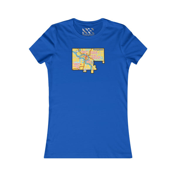 The Town "Map" Women's Favorite Tee