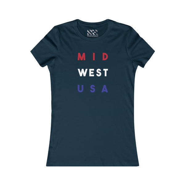 "Mid West USA" Women's Favorite Tee