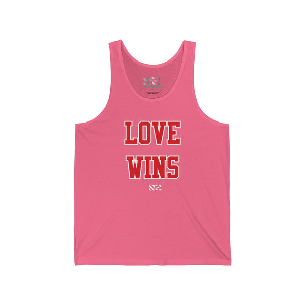"LOVE WINS" Unisex Jersey Tank