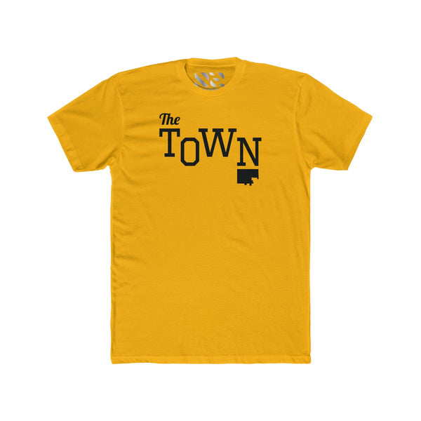 The Town 2 (Black) Men's Cotton Crew Tee