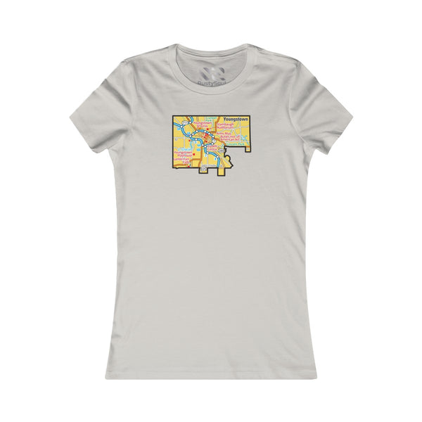 The Town "Map" Women's Favorite Tee