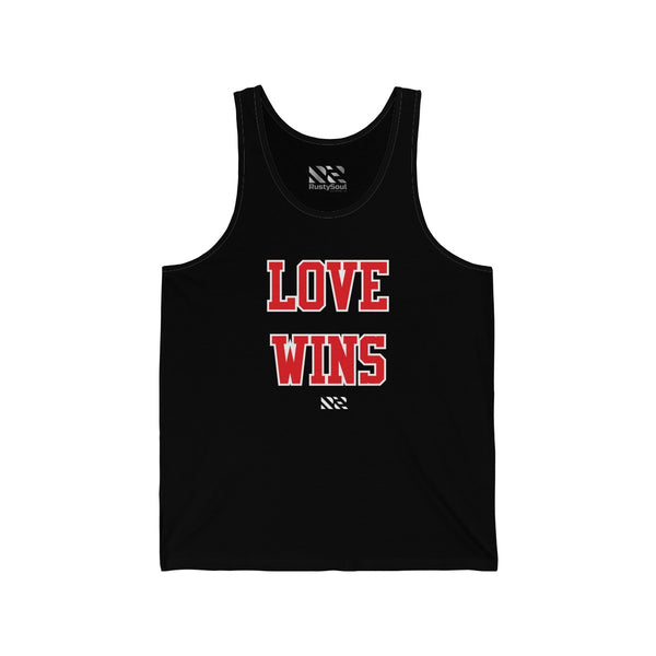 "LOVE WINS" Unisex Jersey Tank