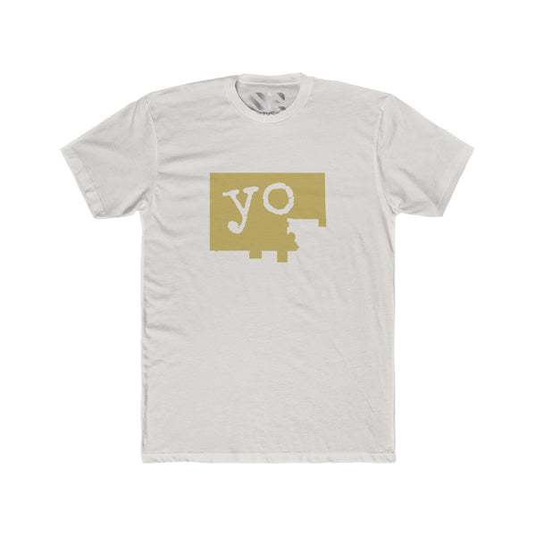 The Town "YO" (Gold) Men's Cotton Crew Tee