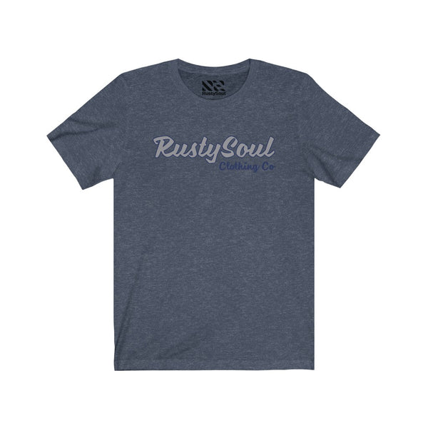 RustySoul Brand (Gray & Blue) Unisex Jersey Short Sleeve Tee