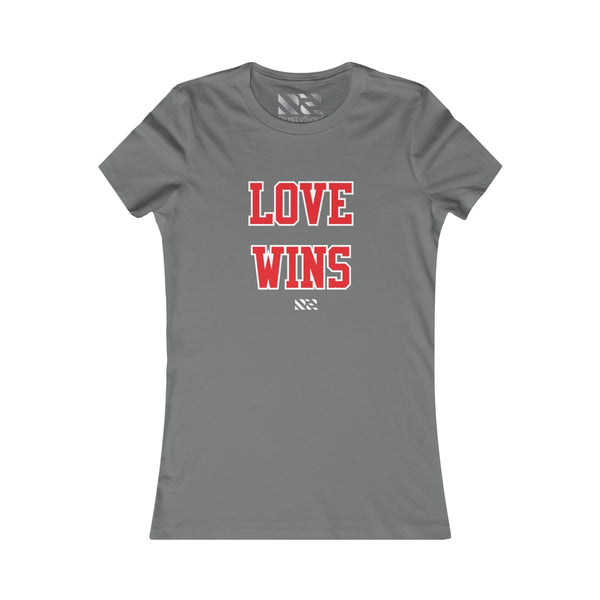 Love Wins (Red & White) Women's Favorite Tee