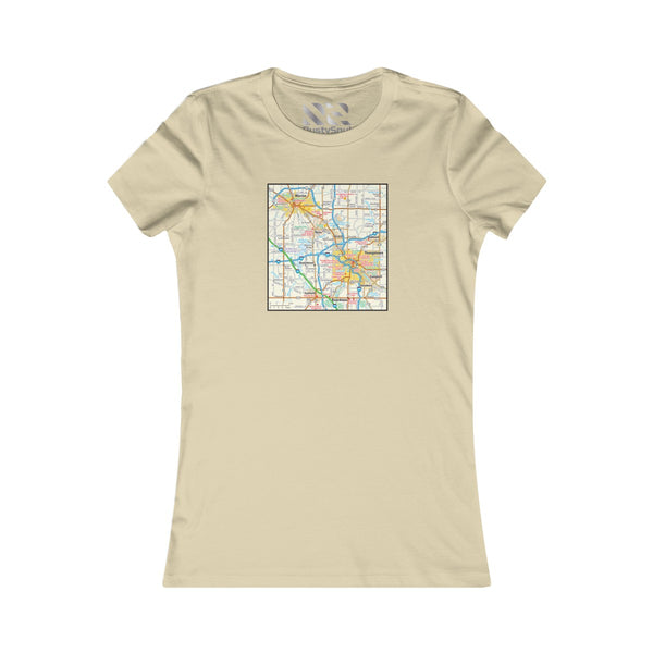 The Town "Map" 2 Women's Favorite Tee