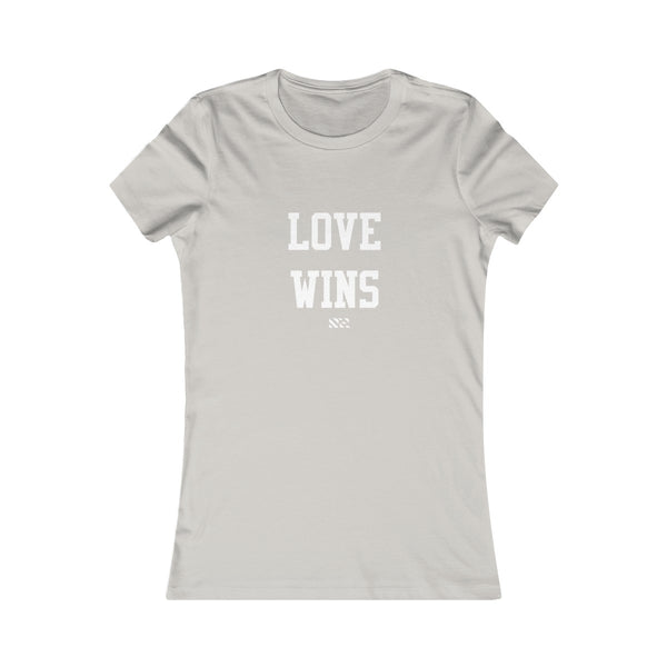 "Love Wins" (White Lettering) Women's Favorite Tee