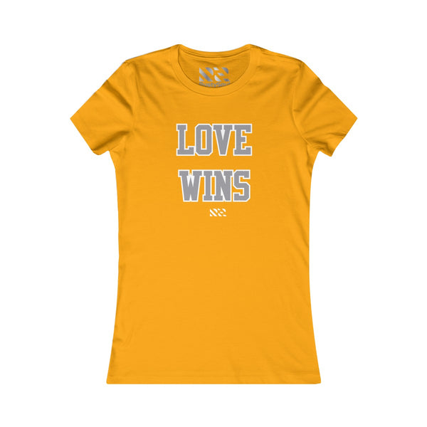Love Wins (Gray & White) Women's Favorite Tee