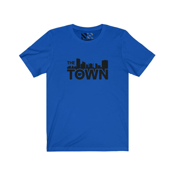 The Town "Skyline" (Black) Unisex Jersey Short Sleeve Tee
