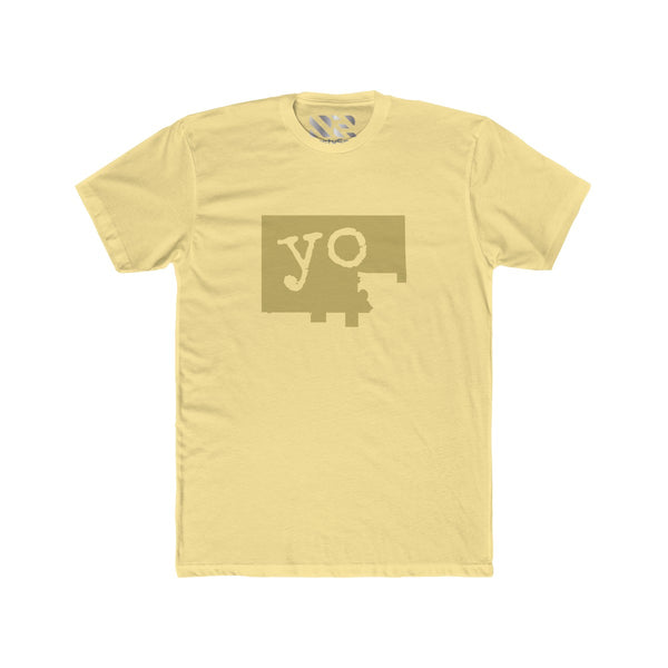 The Town "YO" (Gold) Men's Cotton Crew Tee