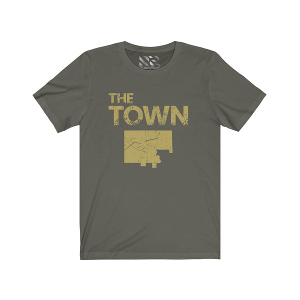 The Town 3 (Gold) Unisex Jersey Short Sleeve Tee