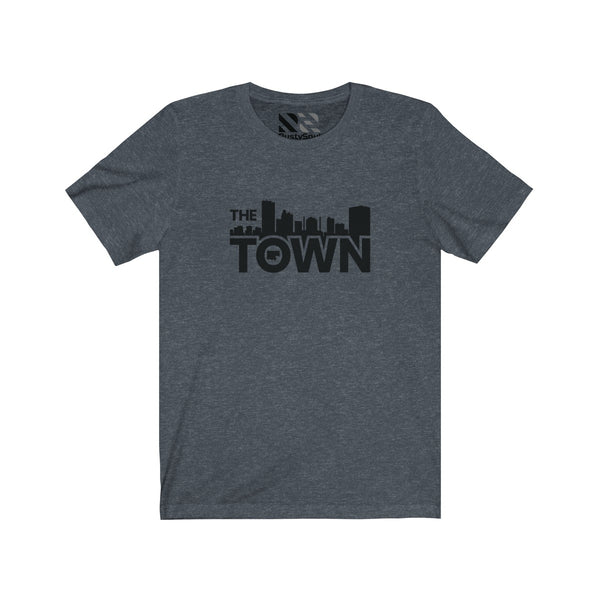 The Town "Skyline" (Black) Unisex Jersey Short Sleeve Tee