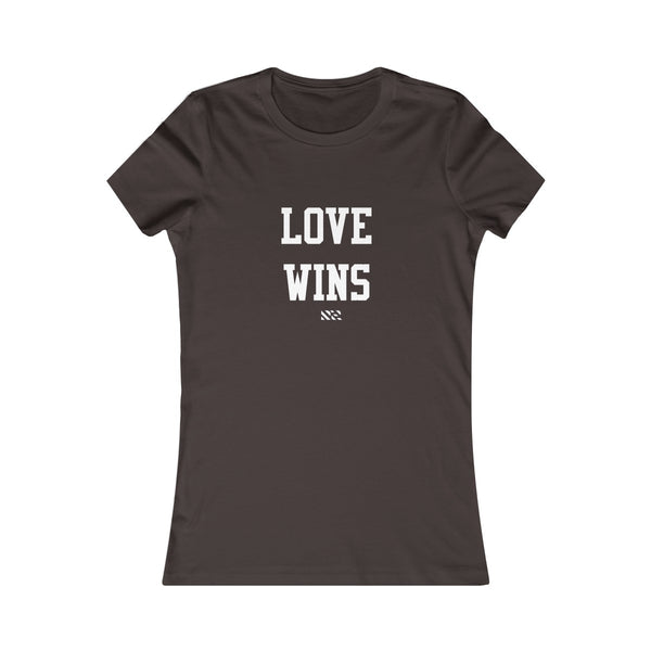 "Love Wins" (White Lettering) Women's Favorite Tee