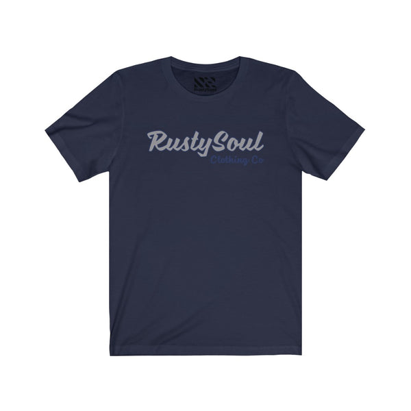 RustySoul Brand (Gray & Blue) Unisex Jersey Short Sleeve Tee