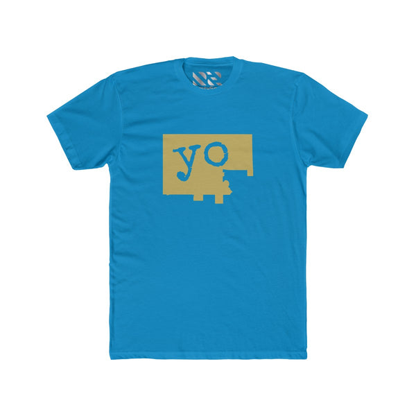 The Town "YO" (Gold) Men's Cotton Crew Tee