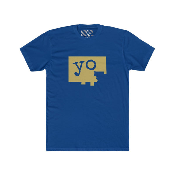 The Town "YO" (Gold) Men's Cotton Crew Tee