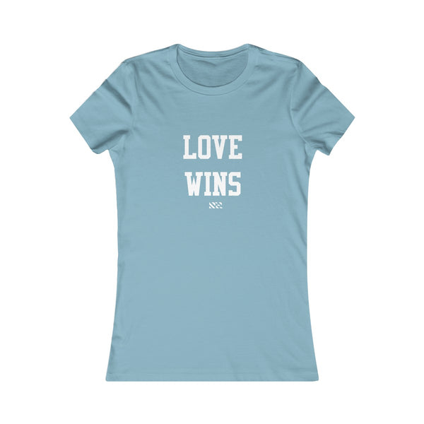 "Love Wins" (White Lettering) Women's Favorite Tee