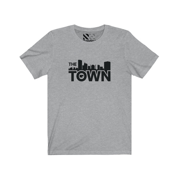 The Town "Skyline" (Black) Unisex Jersey Short Sleeve Tee