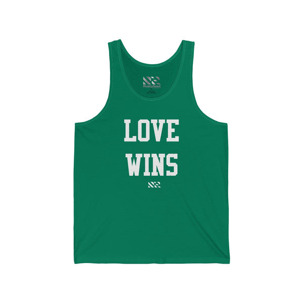 "LOVE WINS" Unisex Jersey Tank