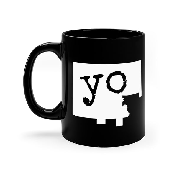 The Town "YO" Black mug 11oz
