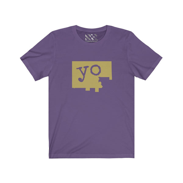 The Town "YO" (Gold) Unisex Jersey Short Sleeve Tee