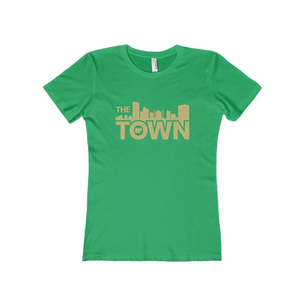 The Town "Skyline" (Gold) Women's The Boyfriend Tee